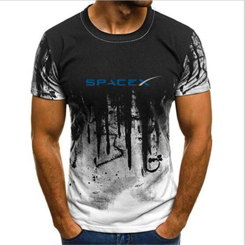 

Gradient SPACEX SPACE X SPACE-X ELON MUSK FAN SCIENCE LOGO T-SHIRT FALCON  -3XL Ink T Shirts Funny Tops Men' T-Shirts, Picture model color2