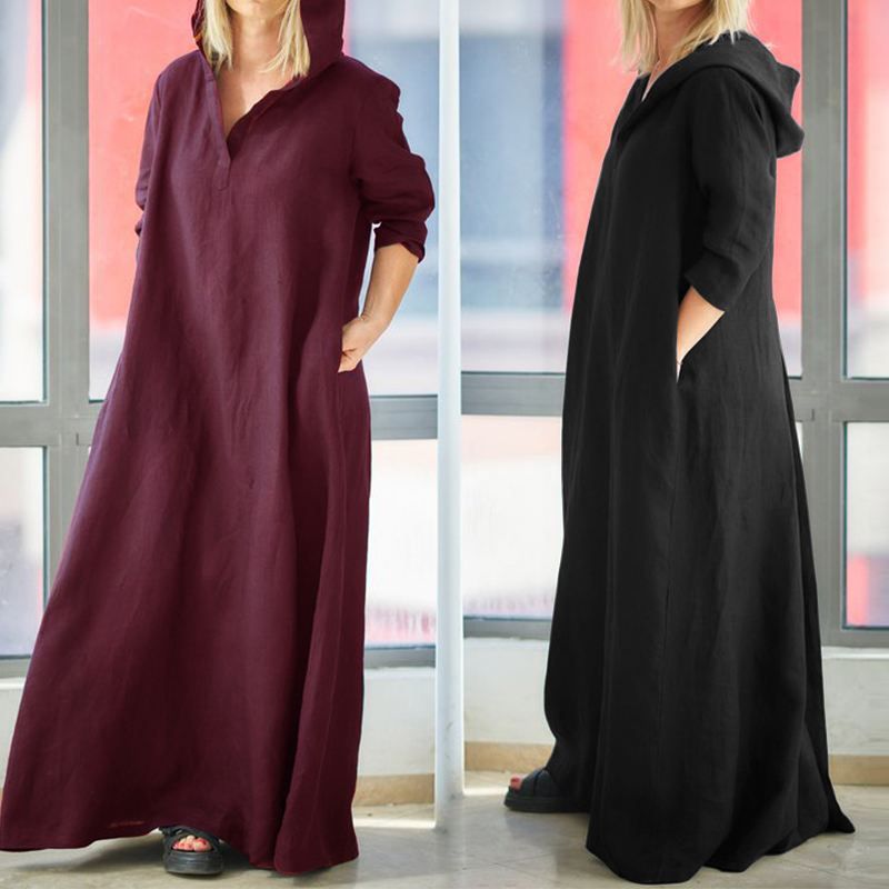 Turkey Arab Muslim Hooded Maxi Dress Women Plus Size Vintage Cotton Linen Female Casual Hoodies Vestidos Long Sleeve Robe 5XL
Turkey Arab Muslim Hooded Maxi Dress Women Plus Size Vintage Cotton Linen Female Casual Hoodies Vestidos Long Sleeve Robe 5XL