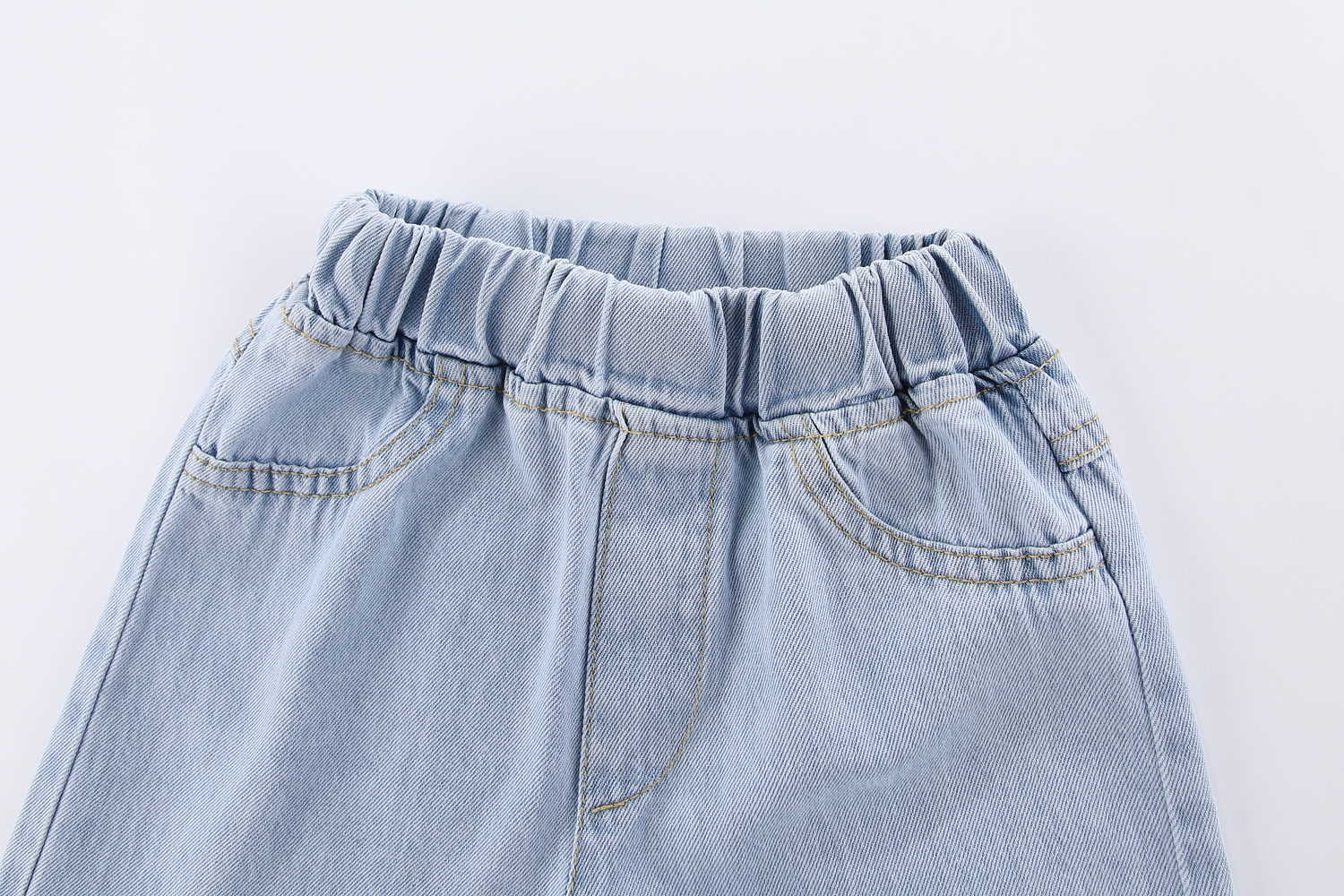 Mudkingdom Sparkly Sequin Girls Crop Jeans Fashion Wide Leg for Girl Summer Clothes Elastic Waist Toddler Cropped Denim Pants 210615