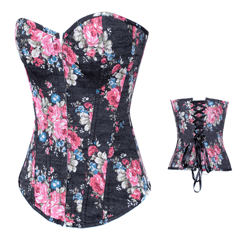 Woman Bustiers Elegant Women Lady Vintage Corset Party Queen Floral Satin Sexy Corset Vintage Clasp Buckle Front Over Bust Corset Patterns, Black
Woman Bustiers Elegant Women Lady Vintage Corset Party Queen Floral Satin Sexy Corset Vintage Clasp Buckle Front Over Bust Corset Patterns, Black