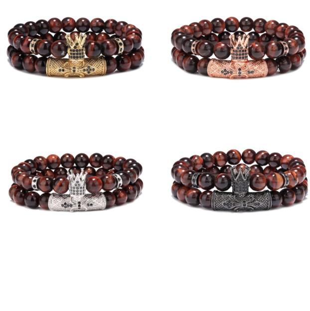 Beaded, Strands 2pcs/lot 8mm Crown Ball Gold Silver Copper Cz Zircon Cubic Zirconia Beads Bohemian Bracelet Elastic Stone Bangles 4ef2
Beaded, Strands 2pcs/lot 8mm Crown Ball Gold Silver Copper Cz Zircon Cubic Zirconia Beads Bohemian Bracelet Elastic Stone Bangles 4ef2