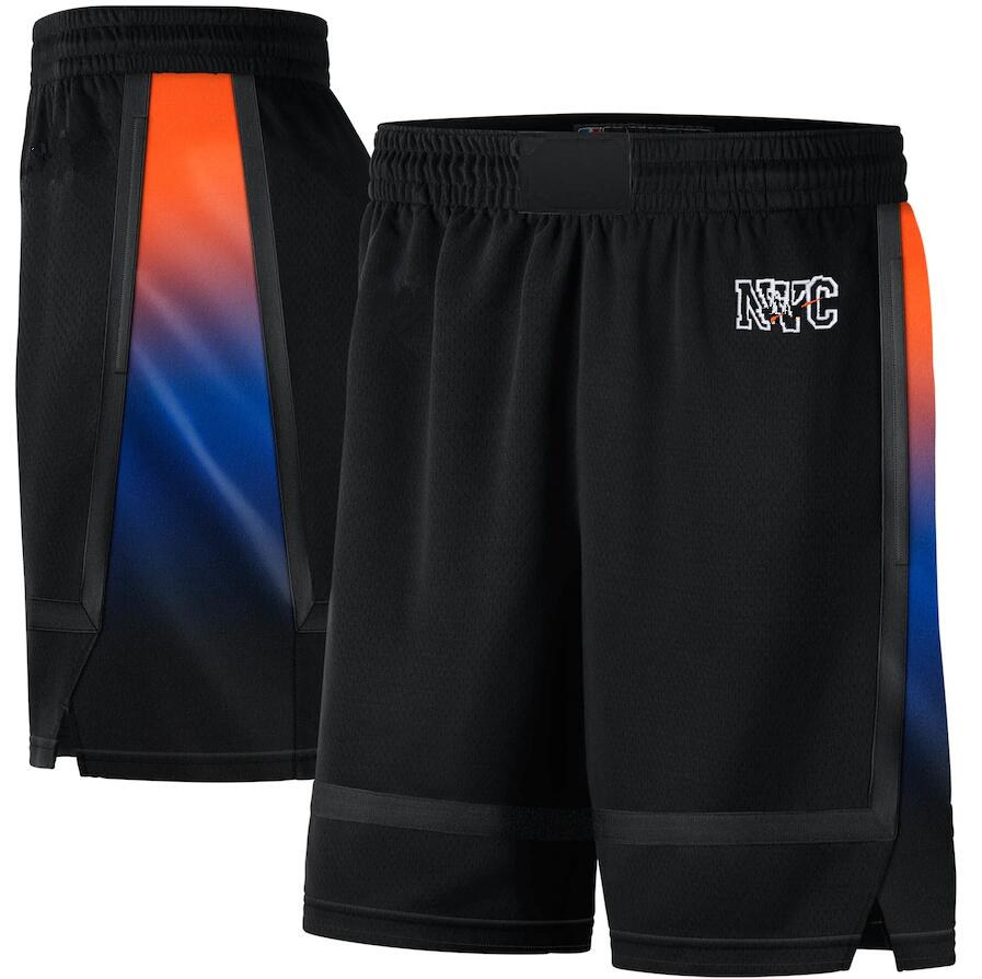 

New YorkKnicksMEN City Swingman basketball Shorts S-2XL