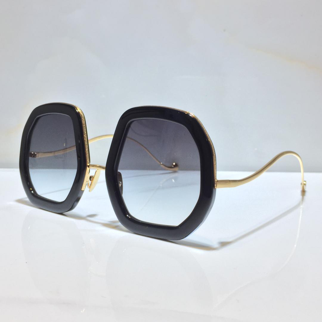 Sunglasses For Men and Women Summer ANNA beaming star blach style Anti-Ultraviolet Retro Plate Full Frame fashion Eyeglasses Random Box