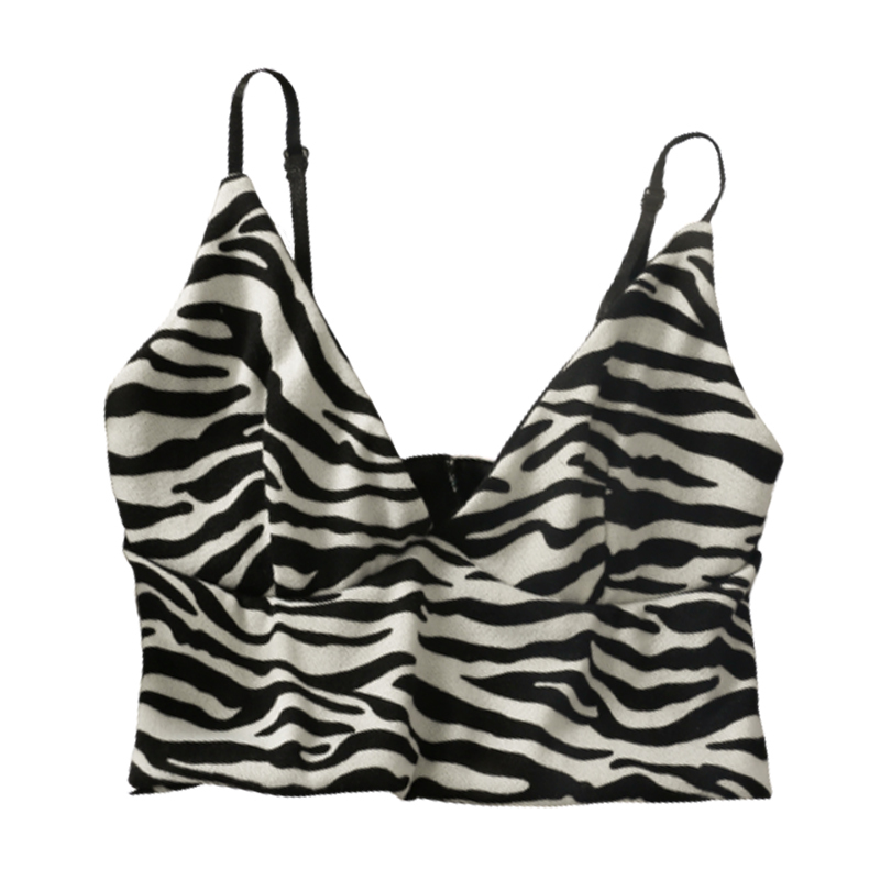 Women Sexy Crop Top Knitted Zebra Sports Tops Camis Underwear Tube V-neck Camisoles Soft Straps 210518
Women Sexy Crop Top Knitted Zebra Sports Tops Camis Underwear Tube V-neck Camisoles Soft Straps 210518