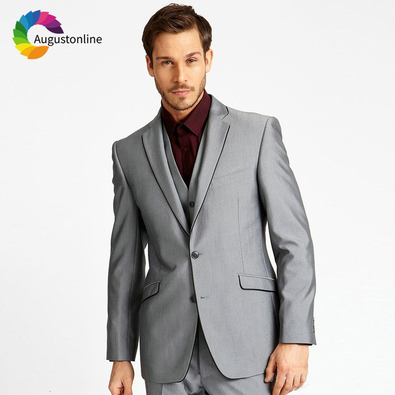 Men's Suits & Blazers Slim Fit Grey Business Men For Wedding Bridegroom Groom Costume Prom Casual Tuxedo Best Man Blazer Jacket+Pa, Burgundy 
Men's Suits & Blazers Slim Fit Grey Business Men For Wedding Bridegroom Groom Costume Prom Casual Tuxedo Best Man Blazer Jacket+Pa, Burgundy