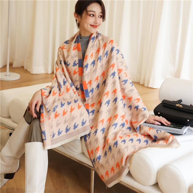 Scarves 2021 Houndstooth Thick Women Cashmere Scarf Hijab Print Large 180*65cm Blanket Bufanda Female Headscarf Shawl Wraps Pashmina
Scarves 2021 Houndstooth Thick Women Cashmere Scarf Hijab Print Large 180*65cm Blanket Bufanda Female Headscarf Shawl Wraps Pashmina