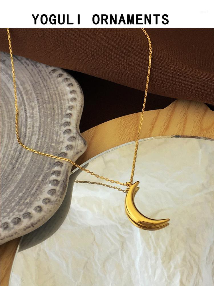 Chains Trendy Jewelry Moon Pendant Necklace 2021 Trend Selling Golden Plating Chain For Women Party Gift Drop
Chains Trendy Jewelry Moon Pendant Necklace 2021 Trend Selling Golden Plating Chain For Women Party Gift Drop