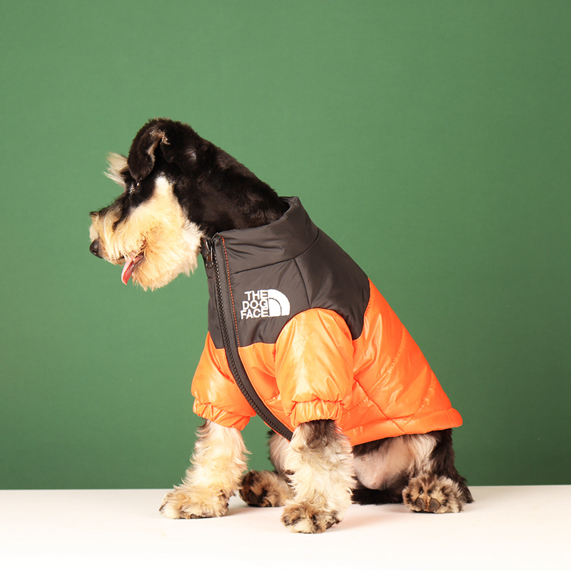 free shipping Warm Dogs ets The Face Designer Dog Apparel Winter Thick Windproof Pets Clothes for Small Medium and Large Doggy Schnauzer French Bulldo
