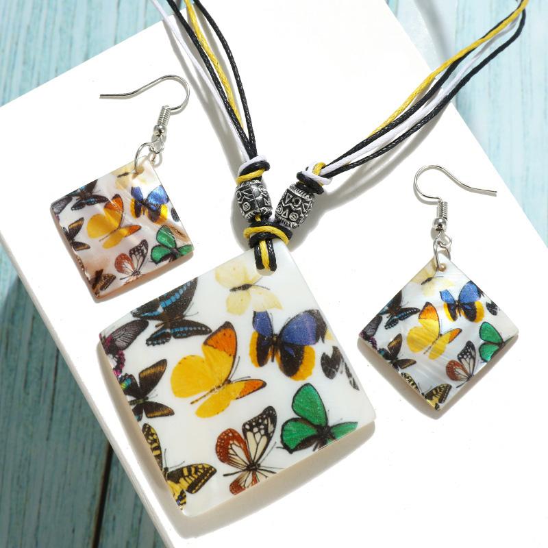 Earrings & Necklace Vintage Geometric Shaped Butterfly Peacock Flower Letter Jewelry Sets Retro Women Bijoux Necklaces &Pendants Ribbon Chai, Silver
Earrings & Necklace Vintage Geometric Shaped Butterfly Peacock Flower Letter Jewelry Sets Retro Women Bijoux Necklaces &Pendants Ribbon Chai, Silver