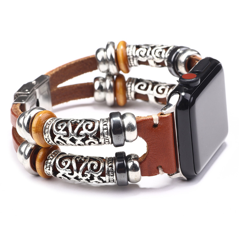 For Apple Watch band Strap Iwatch 6 5 4 3 2 Real Genuine Leather +Stainless Steel Metal Bands smart Bracelets 38mm 40mm 42mm 44mm accessoires
For Apple Watch band Strap Iwatch 6 5 4 3 2 Real Genuine Leather +Stainless Steel Metal Bands smart Bracelets 38mm 40mm 42mm 44mm accessoires