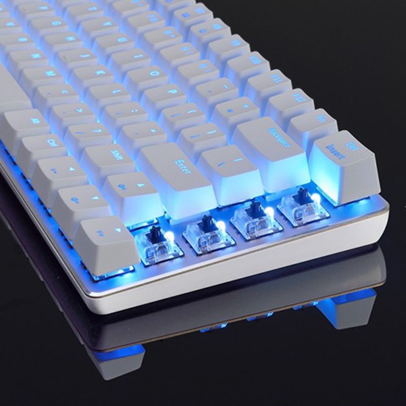 2020 NEW AK33 82 Keys Mechanical Keyboard Russian/English Layout Gaming Keyboard RGB Backlight Wired Keypad L29K