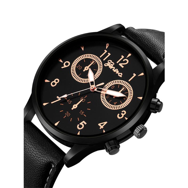 Wristwatches Top Erkek Kol Saati Reloj Men's Business Casual Watch Fashion Leather Strap Sports Military Quartz, Black
Wristwatches Top Erkek Kol Saati Reloj Men's Business Casual Watch Fashion Leather Strap Sports Military Quartz, Black