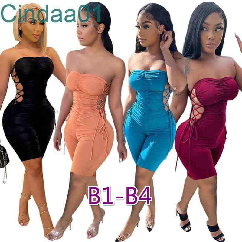 Women Jumpsuits Slim Sexy Designer Onesies Off Shoulder Bandage Design Soild Colour Casual Pleated Strap One Piece Shorts And Long Rompers, B1-b4
Women Jumpsuits Slim Sexy Designer Onesies Off Shoulder Bandage Design Soild Colour Casual Pleated Strap One Piece Shorts And Long Rompers, B1-b4