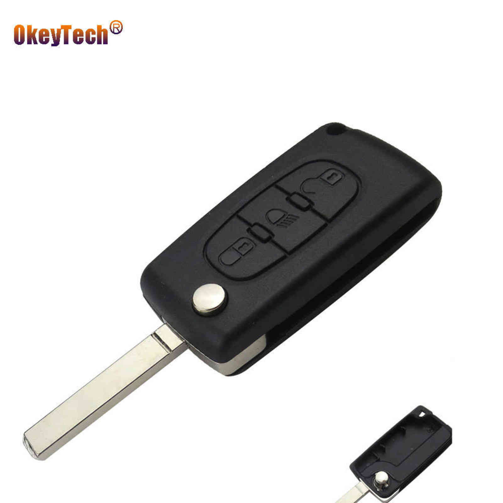 3 Button Car Key Shell For Citroen C3 C4 Xsara Picasso Berlingo Switchblade Flip Fold Remote Key Fob No Groove Blade, Case
3 Button Car Key Shell For Citroen C3 C4 Xsara Picasso Berlingo Switchblade Flip Fold Remote Key Fob No Groove Blade, Case