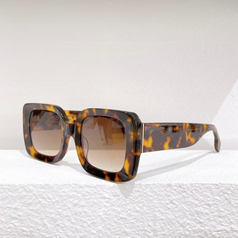 Sunglasses Acetate Square Women Fashion Men's Tortoise Frame
