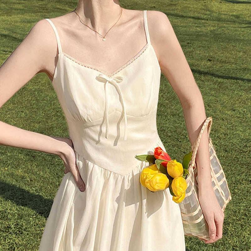 Summer Elegant Strap Dres Chiffon Korean Slim Designer Vintage Midi Casual Office Lady Party 210604, Apricot dress
Summer Elegant Strap Dres Chiffon Korean Slim Designer Vintage Midi Casual Office Lady Party 210604, Apricot dress