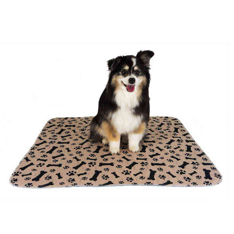 Drop USA Stock Reusable Dog Bed Mats Dog Urine Pad Puppy Pee Fast Absorbing Pad Rug for Pet Training In Car Home Bed 211029