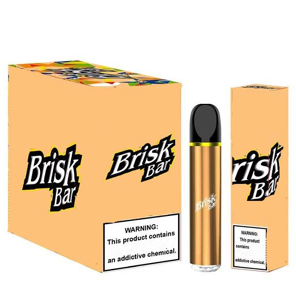 Original Brisk Bar Disposable Electronic Cigarette 2000 Puffs Vape Pen 7ml Pod 850mAh Battery 6% Huge Vapor 16 Colors
Original Brisk Bar Disposable Electronic Cigarette 2000 Puffs Vape Pen 7ml Pod 850mAh Battery 6% Huge Vapor 16 Colors