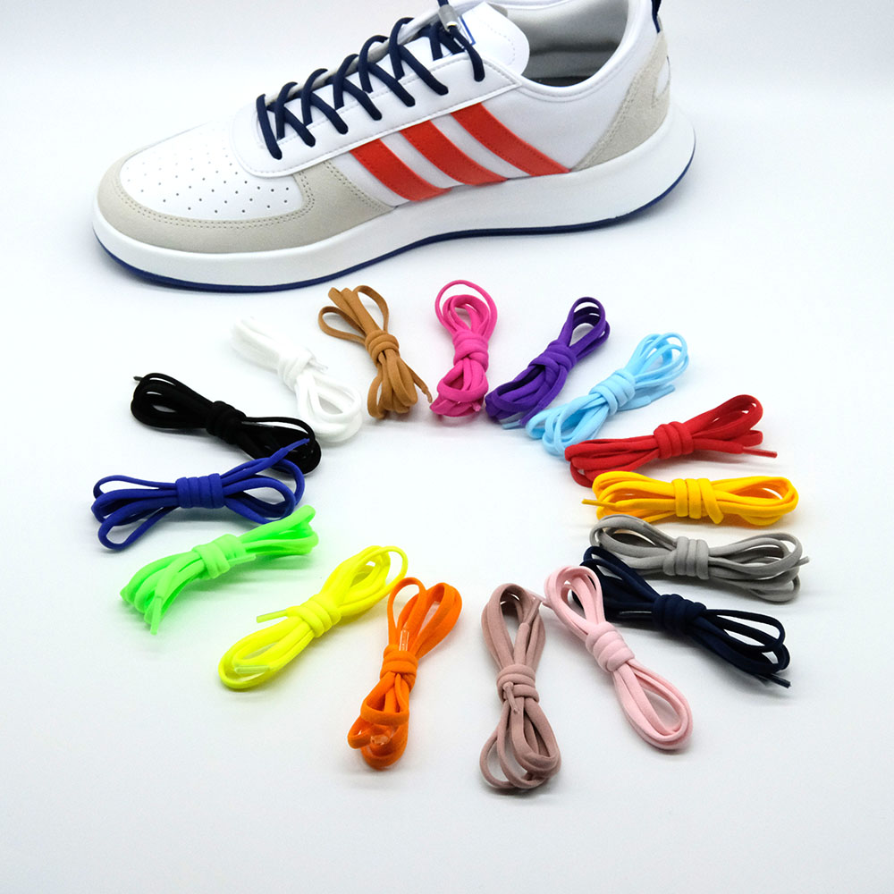 10PIC Flat Elastic Locking Shoelace No Tie Shoelaces Special Creative Kids Adult Unisex Sneakers Shoes Laces strings