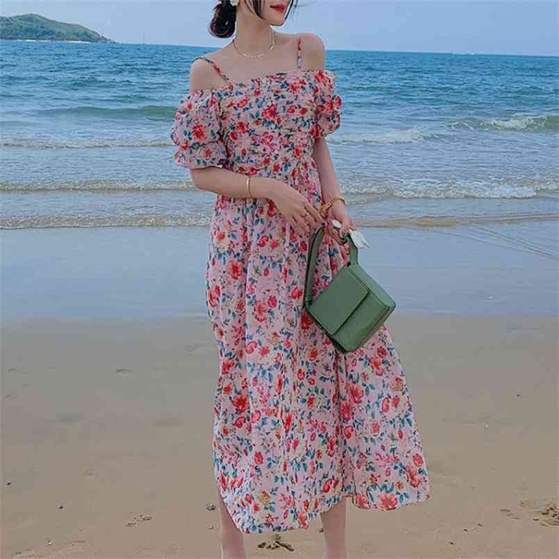 Summer Women Fashion Floral Print Spaghetti Strap Chiffon Dress Sexy Off Shoulder Beach Boho Long 210519, Photo color
Summer Women Fashion Floral Print Spaghetti Strap Chiffon Dress Sexy Off Shoulder Beach Boho Long 210519, Photo color