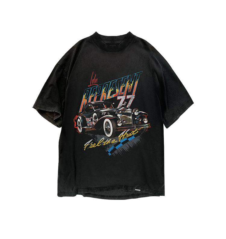 Europe Uk Feel The Heat Vintage Cars Washed T shirt High Street Tee Spring Summer Skateboard Unisex Streetwear Tshirt, White;black
Europe Uk Feel The Heat Vintage Cars Washed T shirt High Street Tee Spring Summer Skateboard Unisex Streetwear Tshirt, White;black