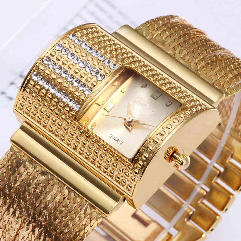 Creativity Fashion y Ladies Wrist Watches Top Gold Steel Strap Waterproof Women's Bracelet Watch Zegarek Damski 220113