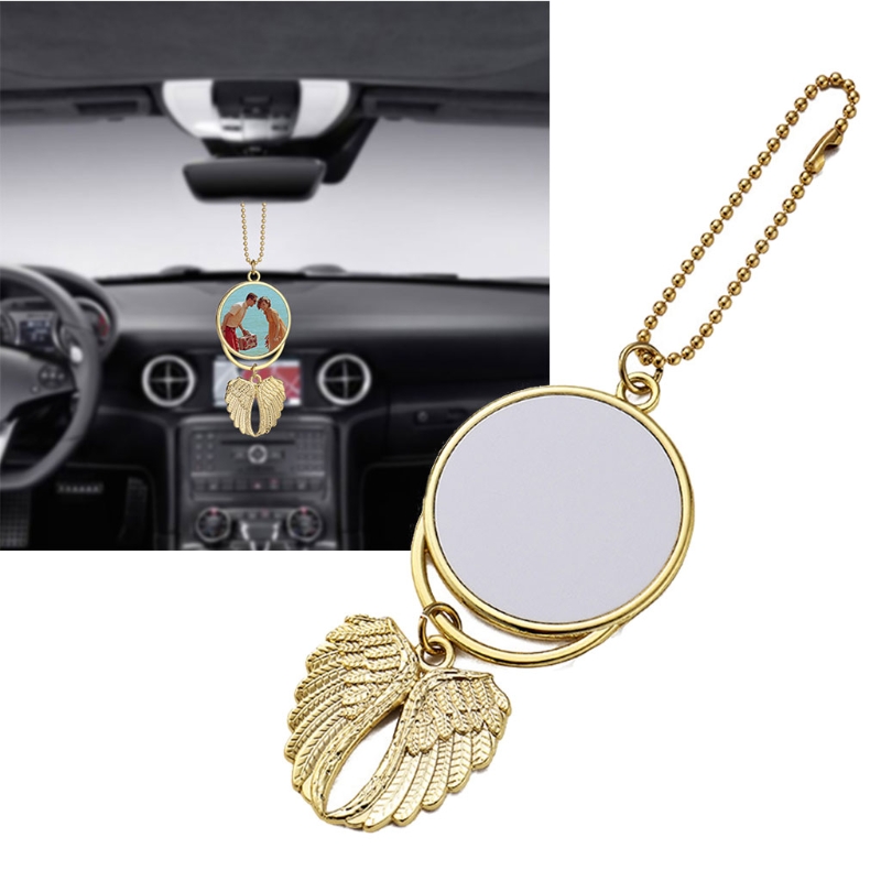 party favor Sublimation Blanks Double-sided Printing Angel Wing Car Hanger Pendant Ornament for Auto Interior Decoration
party favor Sublimation Blanks Double-sided Printing Angel Wing Car Hanger Pendant Ornament for Auto Interior Decoration