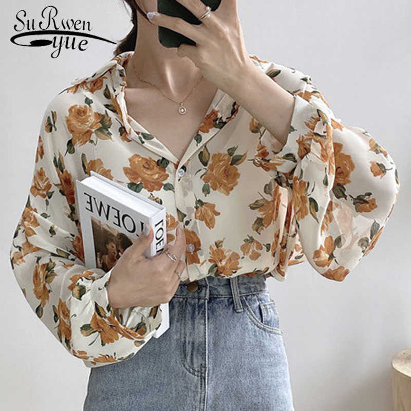 Print Chiffon Blouse Women Long Sleeve Woman Shirt Blusas Korean Top Loose Office Lady Clothing Elegant Chemisier Femme 10313 210527, Yellow
Print Chiffon Blouse Women Long Sleeve Woman Shirt Blusas Korean Top Loose Office Lady Clothing Elegant Chemisier Femme 10313 210527, Yellow