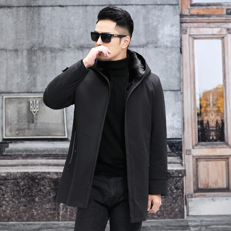 Men's Leather & Faux 2021 Winter Parkas With Fur Hooded Warm Thick Mink Liner Jackets Male Black Long Coats Casaco Masculino Inverno Gmm488
Men's Leather & Faux 2021 Winter Parkas With Fur Hooded Warm Thick Mink Liner Jackets Male Black Long Coats Casaco Masculino Inverno Gmm488