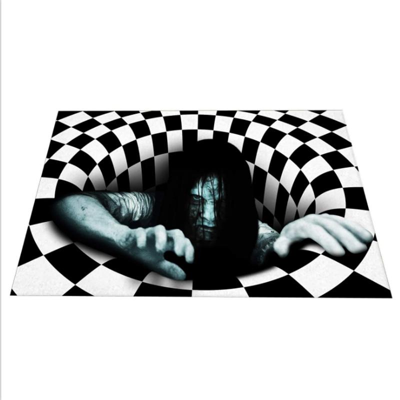 Party Decoration Horror Halloween Doormats Skulls 3D Printing Mat/Rug Kitchen Mat Nordic Flannel Home Decor Large Carpets For Living Room Be Best qual