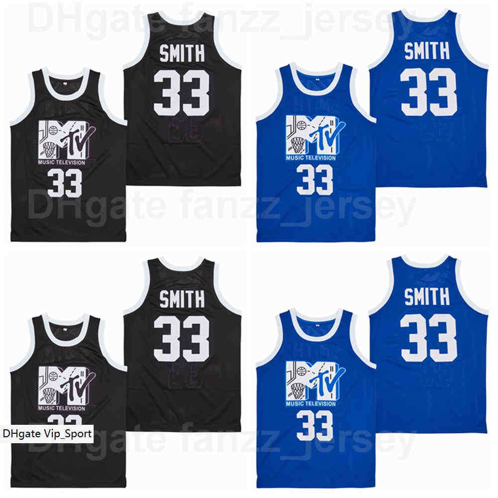 Movie Basketball Music Television #33 Will Smith Jersey MTV First Annual Rock N Jock BBall Hip Hop Breathable High School HipHop Blue Black 
Movie Basketball Music Television #33 Will Smith Jersey MTV First Annual Rock N Jock BBall Hip Hop Breathable High School HipHop Blue Black