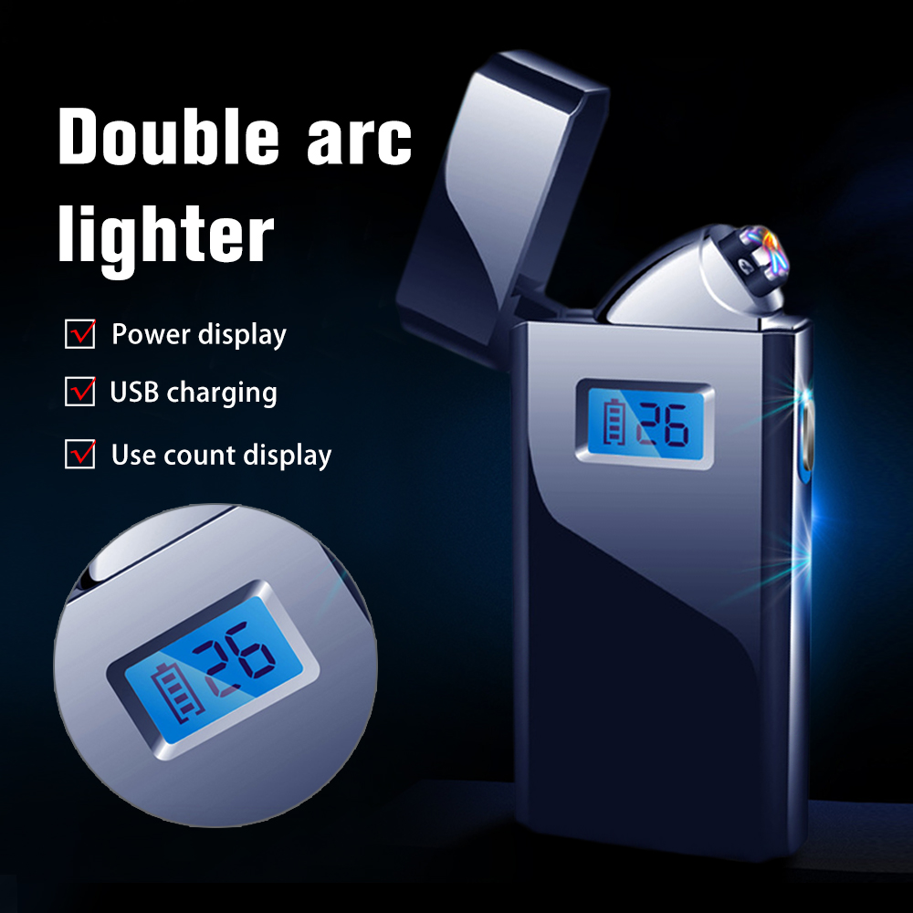 Meta Digita Doube Arc ighter Outdoor Windproof ighter Fameess Cigarette Rechargeabe Pasma USB Charging ighter
Meta Digita Doube Arc ighter Outdoor Windproof ighter Fameess Cigarette Rechargeabe Pasma USB Charging ighter