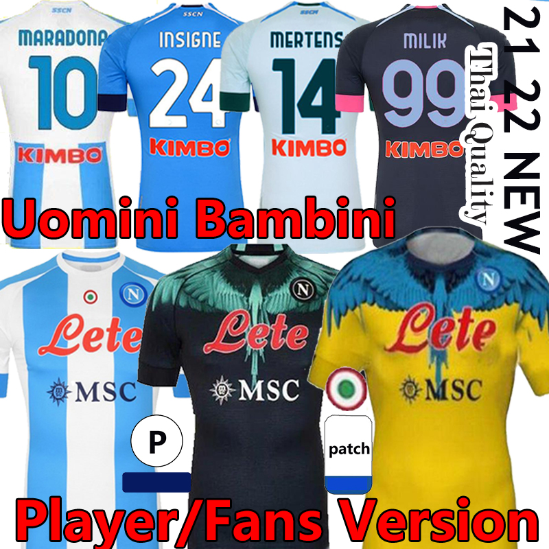 21/22 Napoli soccer jersey Naples player version fans football shirt 2021 2022 fourth KOULIBALY INSIGNE Maradona MERTENS men kids kit uniforms, 20/21 third kit
21/22 Napoli soccer jersey Naples player version fans football shirt 2021 2022 fourth KOULIBALY INSIGNE Maradona MERTENS men kids kit uniforms, 20/21 third kit