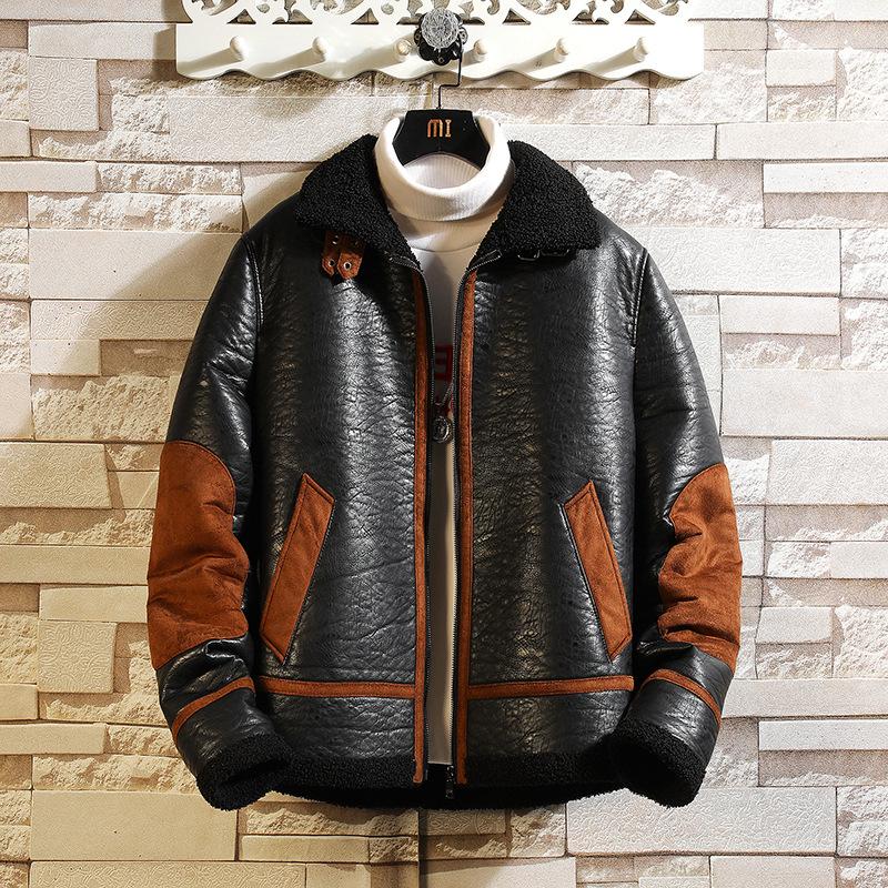 Men's Fur & Faux Winter Mens Leather Jacket Fashion Warm Fleece Thick Motorcycle Coats Men Causal Patchwork Suede 5XL, Black
Men's Fur & Faux Winter Mens Leather Jacket Fashion Warm Fleece Thick Motorcycle Coats Men Causal Patchwork Suede 5XL, Black
