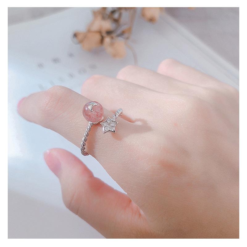 Cluster Rings 2021 Fashion Korean 925 Sterling Silver Moon Star Ring Lady's Valentine's Day Gift Moonstone Engagement Zircon Accessories
Cluster Rings 2021 Fashion Korean 925 Sterling Silver Moon Star Ring Lady's Valentine's Day Gift Moonstone Engagement Zircon Accessories
