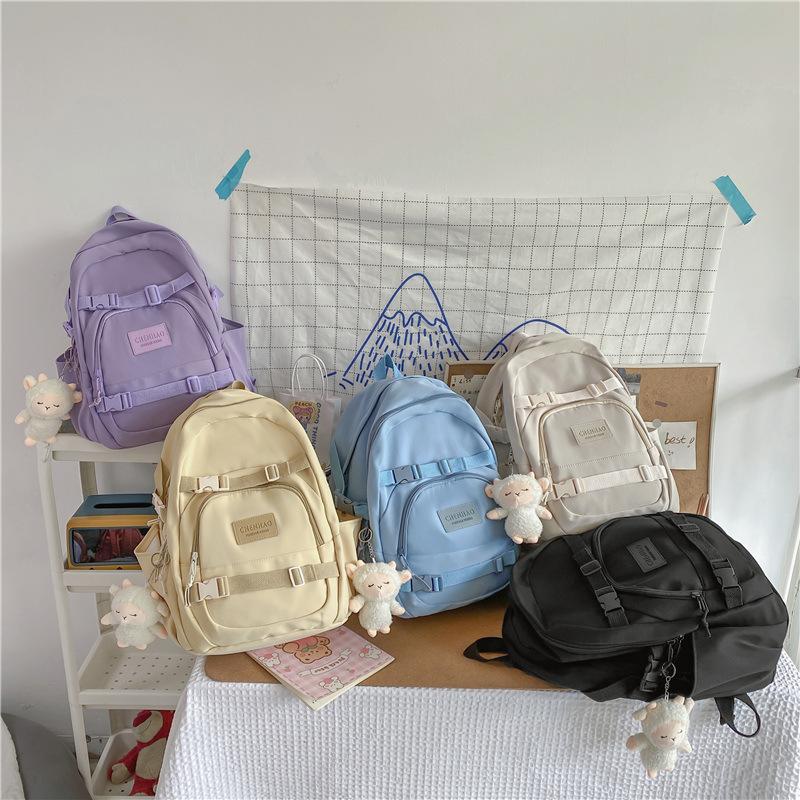 Backpack Men And Women Waterproof Nylon Rucksack For Teenager Schoolbag Kawaii Bag Large Capacity Travel Shoulder 2021, Black
Backpack Men And Women Waterproof Nylon Rucksack For Teenager Schoolbag Kawaii Bag Large Capacity Travel Shoulder 2021, Black