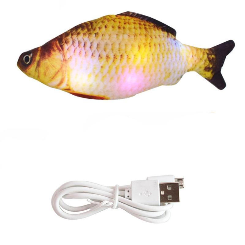 Cat Toys Pet Toy 30CM Singing Electric USB Charging Simulation For Dog Chewing Playing Music Swing