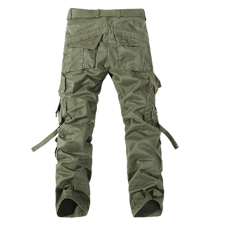 Outdoor Tactical Pants Multi-pocket Leisure Pure Cotton Breathable Loose Slim Fat Urban Cargo Large Size Men's