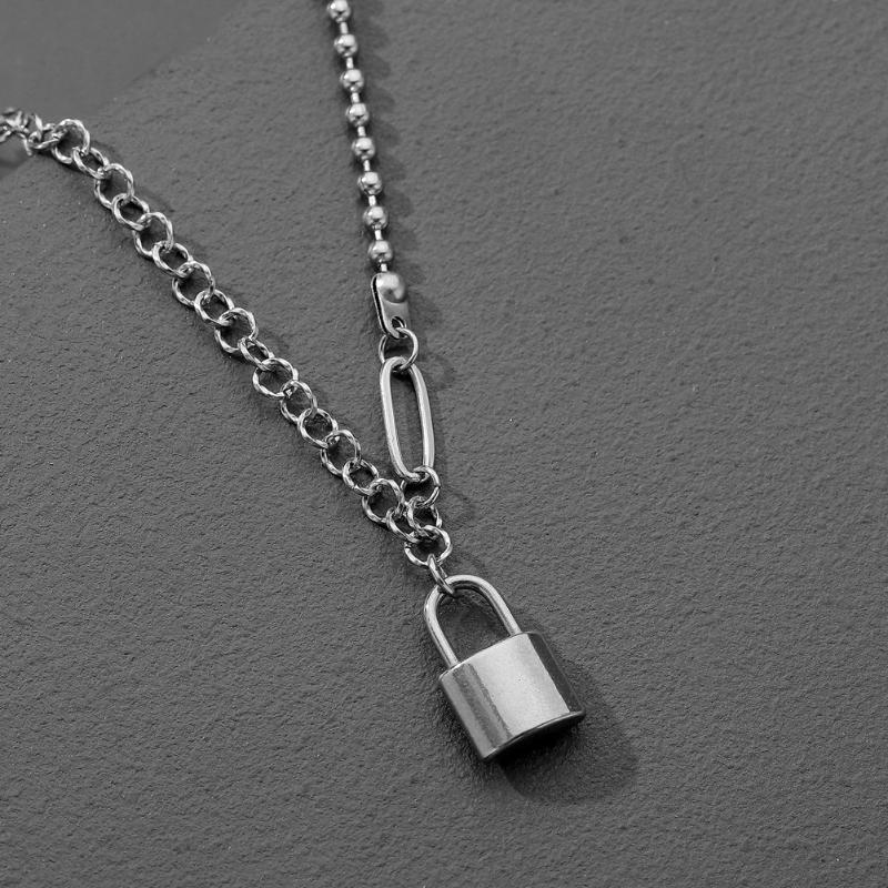 Pendant Necklaces Stainless Steel Silver Color Pad Lock Long Necklace Brand Rolo Cable Chain Women Collar Jewelry Choker
Pendant Necklaces Stainless Steel Silver Color Pad Lock Long Necklace Brand Rolo Cable Chain Women Collar Jewelry Choker