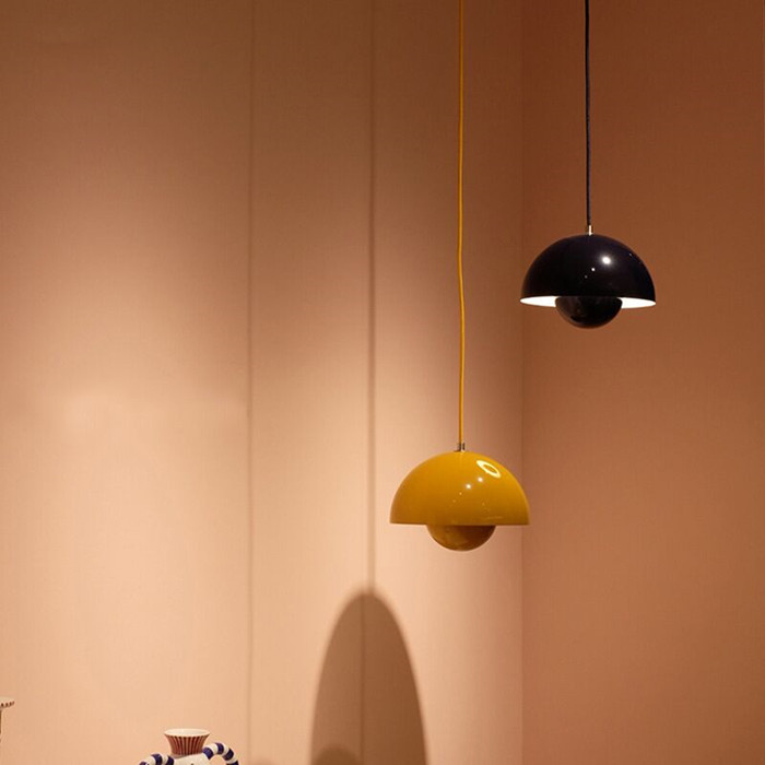 Danish style Pendant lamp, Nordic design, minimalist, for dining room, cafe, bedside bedroom, e27, diameter 230*160MM K-PL7023