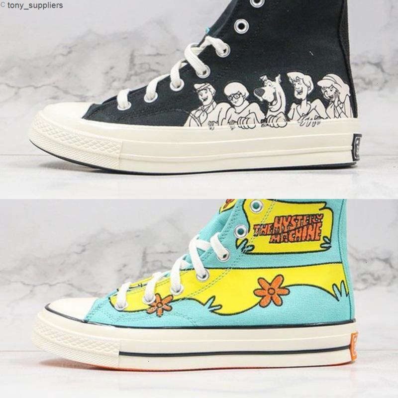 1970s Scooby Mystery Machine Doo chuck 70 canvas shoes 70s Scoobs Cartoon flower skateboard sneakers casual sport trainers 169072C, Black
1970s Scooby Mystery Machine Doo chuck 70 canvas shoes 70s Scoobs Cartoon flower skateboard sneakers casual sport trainers 169072C, Black