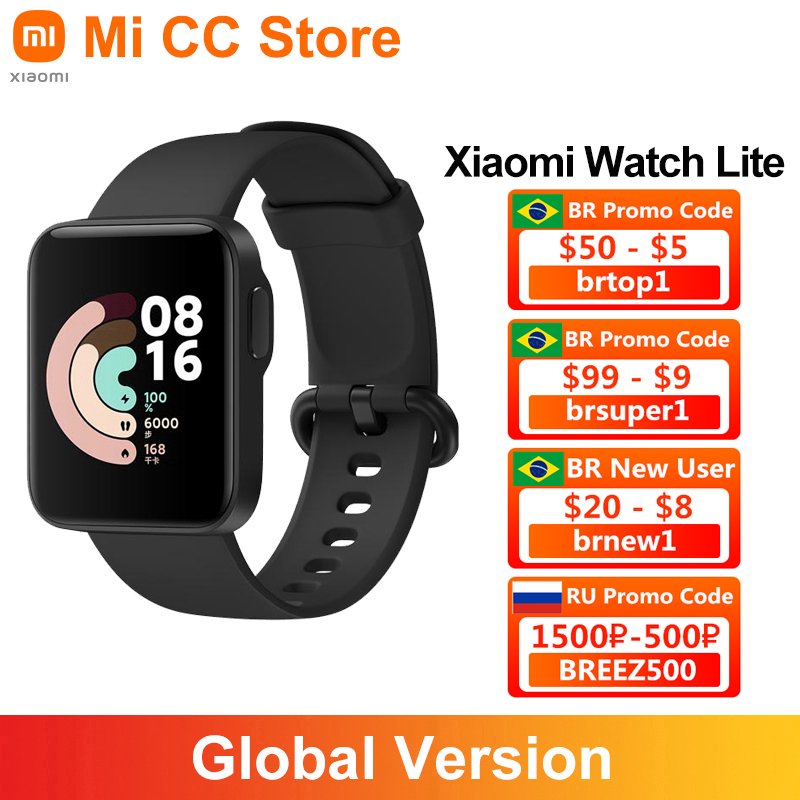 Global Version Xiaomi Mi Watch Lite 1.4 Inch Touch Screen GPS Heart Rate Fitness Tracker 5ATM Waterproof Alarm Sport Smart Watchg, Black
Global Version Xiaomi Mi Watch Lite 1.4 Inch Touch Screen GPS Heart Rate Fitness Tracker 5ATM Waterproof Alarm Sport Smart Watchg, Black