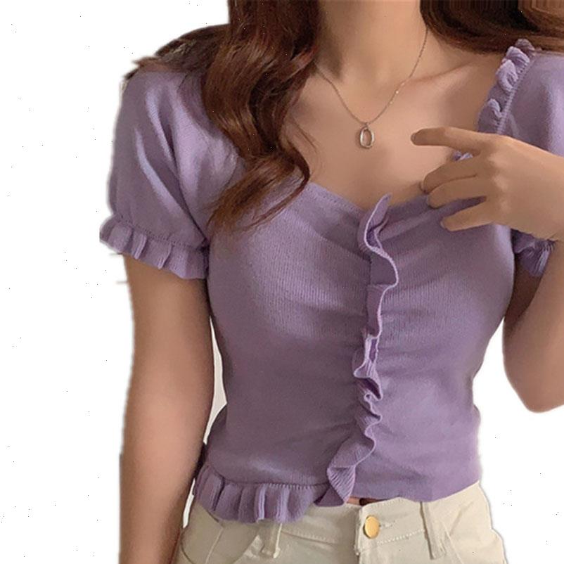 womens v neck ruffle short sleeve t shirt summer fashion pleated knitted wdc4760, White
womens v neck ruffle short sleeve t shirt summer fashion pleated knitted wdc4760, White