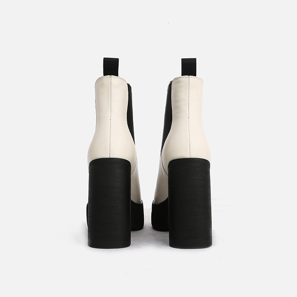 boots womans ankle super high heel 12cm leather retro slip on square modern martin platform chelsea wdgs, Black
boots womans ankle super high heel 12cm leather retro slip on square modern martin platform chelsea wdgs, Black