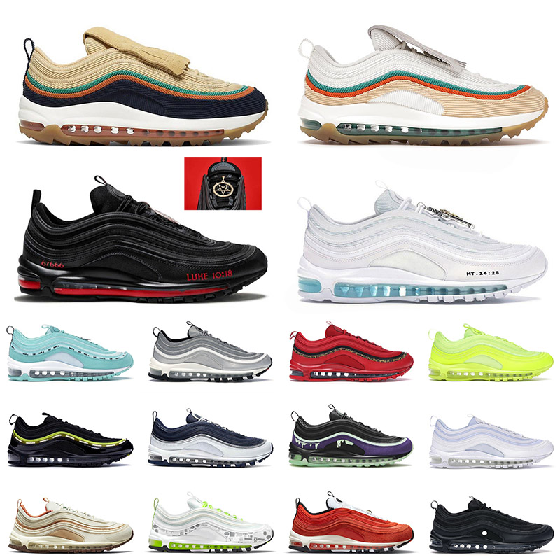 97 Satan MSCHF x INRI Jesus Running Shoes Golf Celestial Gold Light Blue Mens Women Triple Black White Cowboys Fan OG 97s Trainers Sneakers 36-45, D54 40-45 vintage mosaic
97 Satan MSCHF x INRI Jesus Running Shoes Golf Celestial Gold Light Blue Mens Women Triple Black White Cowboys Fan OG 97s Trainers Sneakers 36-45, D54 40-45 vintage mosaic