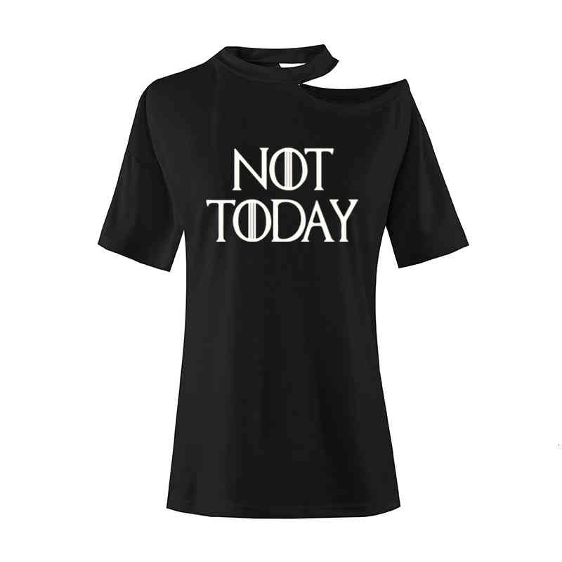Not Today Print T Shirt Female Summer Sexy Off Shoulders O-neck Camisetas T-shirt Women Short Sleeve Fashion Casual Blusas Tops, White
Not Today Print T Shirt Female Summer Sexy Off Shoulders O-neck Camisetas T-shirt Women Short Sleeve Fashion Casual Blusas Tops, White