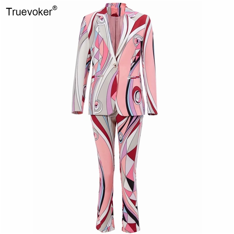 Truevoker Designer Spring Two Piece Suit' High Street Pink Geometry Print Blazer + Long Pant Suit Resort Party et 210602
Truevoker Designer Spring Two Piece Suit' High Street Pink Geometry Print Blazer + Long Pant Suit Resort Party et 210602