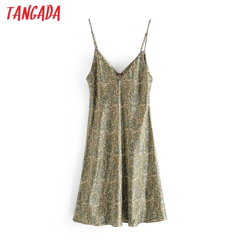 Summer Women Flowers Print V Neck Strap Adjust Ladies Mini Dress Vestidos 3H88 210416