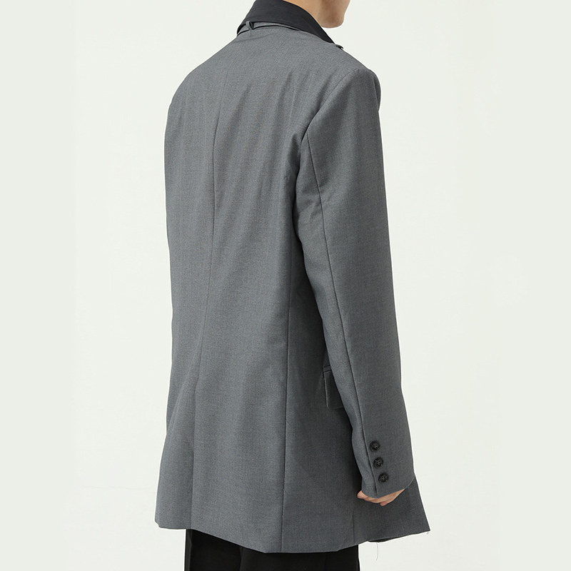 Men Autumn New Korean Blazer Personalized Detachable Chain Design Grey Suit Coat Male Oversized Korean Tide Jackets 9Y9520, White;black
Men Autumn New Korean Blazer Personalized Detachable Chain Design Grey Suit Coat Male Oversized Korean Tide Jackets 9Y9520, White;black