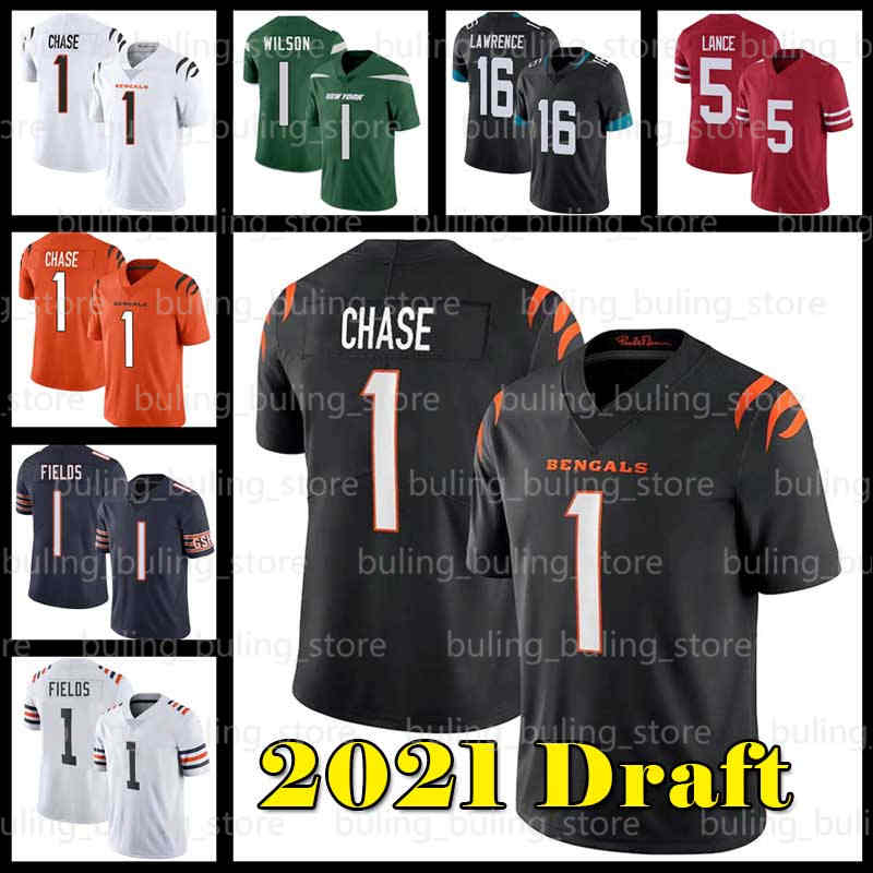 Ja'Marr Chase Jersey Cincinnati Bengals 2021 Draft New Justin Fields Football Trevor Lawrence Zach Wilson York Jets 49e, Black;red
Ja'Marr Chase Jersey Cincinnati Bengals 2021 Draft New Justin Fields Football Trevor Lawrence Zach Wilson York Jets 49e, Black;red